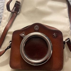 Leather camera purse